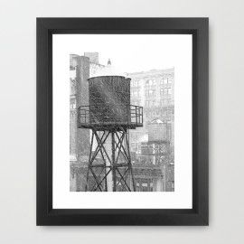 Water Towers 002 Framed