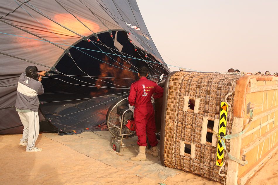 Hot Air Ballooning over the UAE dessert