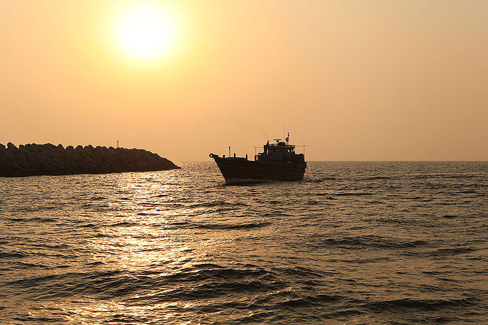 Zachód słońca nad Zatoką Perską
