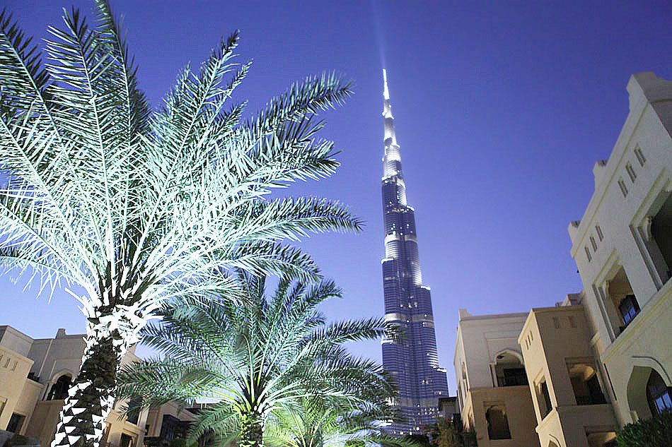 Burj Khalifa - widok ze "Starego Miasta"