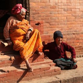Elders in Kathmandu, Nepal