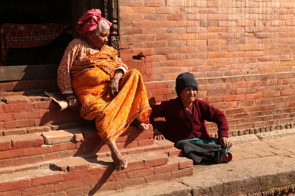 Elders in Kathmandu, Nepal